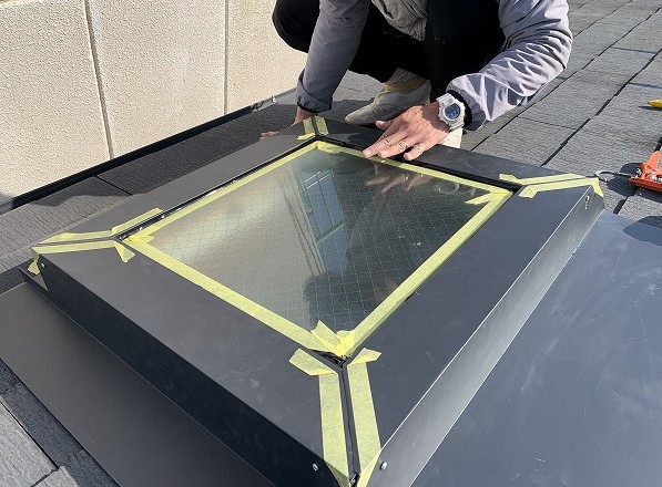 天窓修理　⑥防水処理